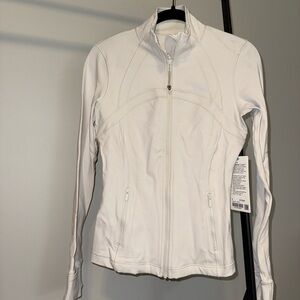 Lululemon Athletica Classic White Zip-Up Sweatshirt